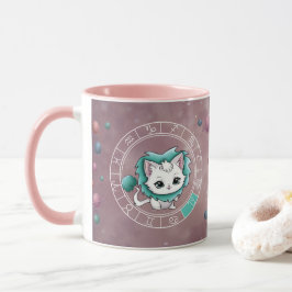Zodiac Leo Schattige Cat Wheel Planet Astrologie Mok