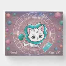 Zodiac Leo Schattigee Kat, Wiel, Planeten, Astrolo
