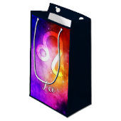 Zodiac: Leo Snoep Space Klein Cadeauzakje (Voorkant Gekanteld)