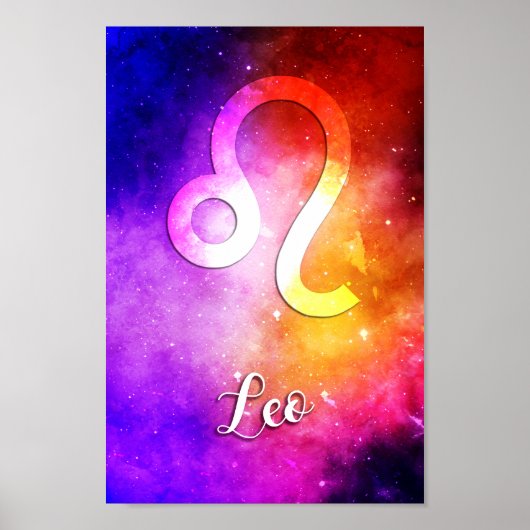 Zodiac: Leo Snoep Space Poster (Voorkant)