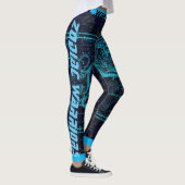 Zodiac Leo Star Map Leggings (Rechts)