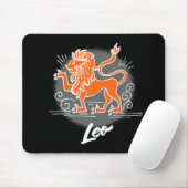 Zodiac Leo-symbool Muismat (Met muis)
