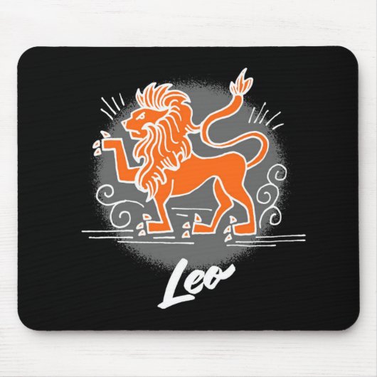 Zodiac Leo-symbool Muismat (Voorkant)