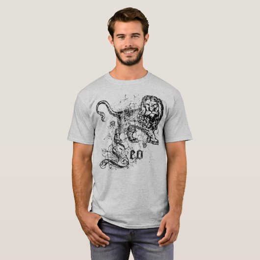 Zodiac Leo T-shirt (Voorkant volledig)