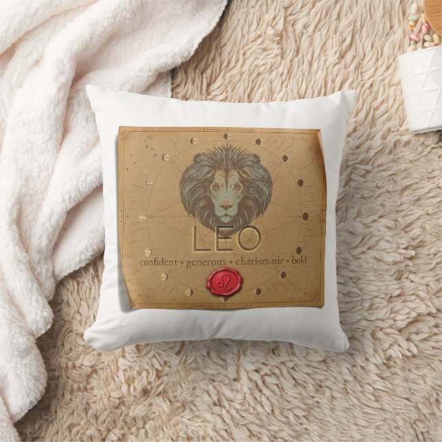 Zodiac - Leo - Throw Pillow Kussen (Deken)