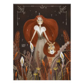 Zodiac Leo van Alexandra Dikaia Perfect Poster (Voorkant)