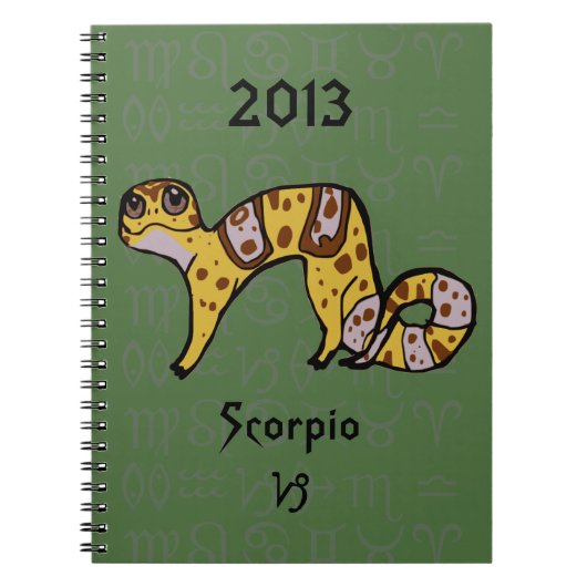 Zodiac Leopard Gecko-laptop "Capricorn Gecko" Notitieboek (Voorkant)