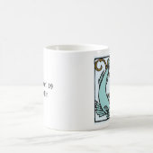 Zodiac letterpress Aries verjaardagsmok Koffiemok (Center)