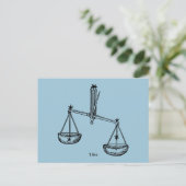 Zodiac: Libra, 1482 Briefkaart (Staand voorkant)