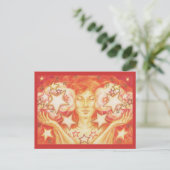 Zodiac Libra briefkaart (Staand voorkant)