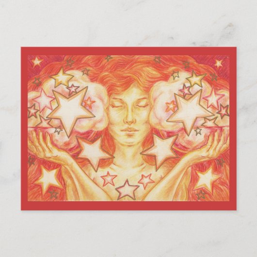 Zodiac Libra briefkaart (Voorkant)