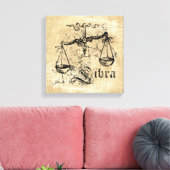 Zodiac Libra Canvas Afdruk (Insitu (Woonkamer))