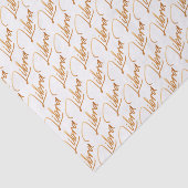 Zodiac "Libra" Gold Script Tissue Paper Tissuepapier (Detail)