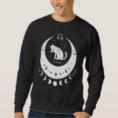 Zodiac Libra Horoscope Astrology Sign Cat Crescent Trui (Voorkant)