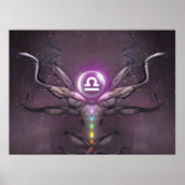 Zodiac Libra Horoscope Sign Poster (Voorkant)