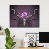 Zodiac Libra Horoscope Sign Poster (Thuiskantoor)
