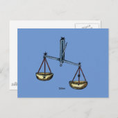 Zodiac: Libra In Color Briefkaart (Voorkant / Achterkant)