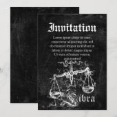 Zodiac  Libra Kaart (Voorkant / Achterkant)