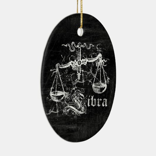 Zodiac  Libra Keramisch Ornament (Rechts)