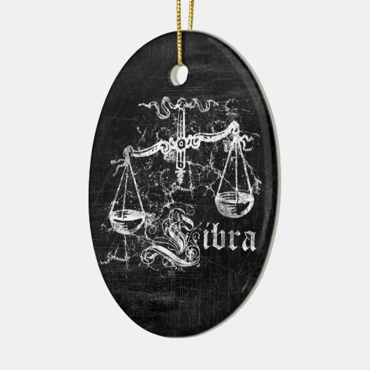 Zodiac Libra Keramisch Ornament (Links)