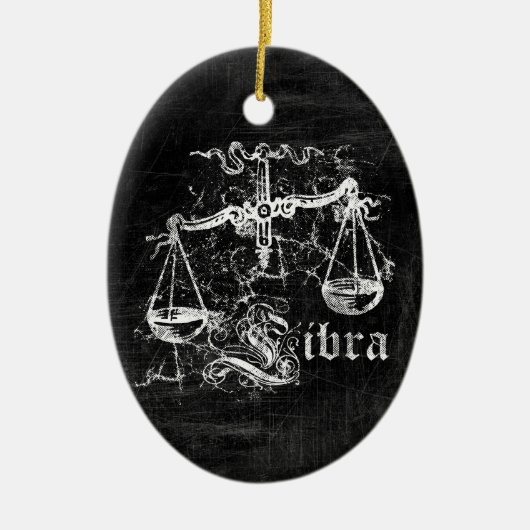 Zodiac  Libra Keramisch Ornament (Voorkant)