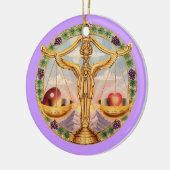 Zodiac Libra - Pas het aan! Keramisch Ornament (Links)