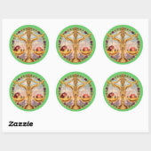 Zodiac Libra - Pas het aan! Ronde Sticker (Vel)