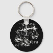 Zodiac Libra Sleutelhanger (Voorkant)