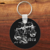 Zodiac Libra Sleutelhanger (Voorkant)