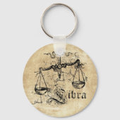 Zodiac Libra Sleutelhanger (Voorkant)