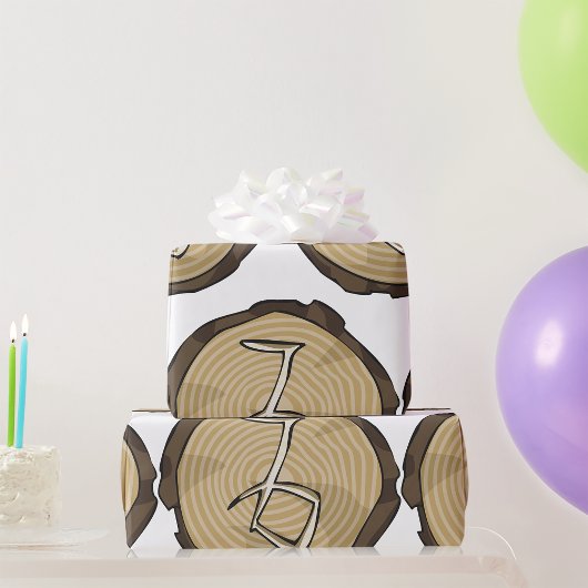 Zodiac Log Wrapping Paper Cadeaupapier