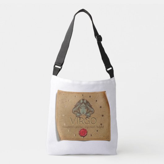 Zodiac - Maagd - Cross Body Tote Tas (Voorkant)