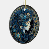 Zodiac Maagd Gepersonaliseerde Astrologie Ornament (Rechts)