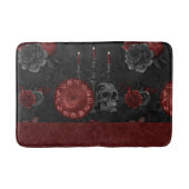 Zodiac Magic Crimson | Henna Red Gothic Skull Roos Badmat (Voorkant)
