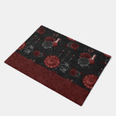 Zodiac Magic Crimson | Henna Red Gothic Skull Roos Deurmat (Schuin)