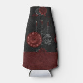 Zodiac Magic Crimson | Henna Red Gothic Skull Roos Flesjeskoeler (Voorkant)