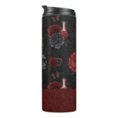 Zodiac Magic Crimson | Henna Red Gothic Skull Roos Thermosbeker (Geroteerd rechts)