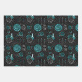 Zodiac Magic | Donker Blauwgroen Groen Gotische Sc Inpakpapier Vel (Voorkant)