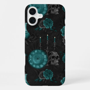 Zodiac Magic   Donker Blauwgroen Groen Gotische Sc iPhone 16 Plus Hoesje