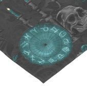 Zodiac Magic | Donker Blauwgroen Groen Gotische Sc Korte Tafelloper (Hoek)