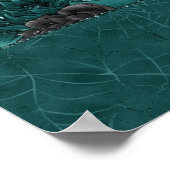 Zodiac Magic | Donker Blauwgroen Groen Gotische Sc Poster (Hoek)