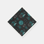 Zodiac Magic | Donker Blauwgroen Groen Gotische Sc Servet (Hoek)