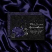 Zodiac Magic | Midnight Indigo Gothic Skull Rozen Kaart