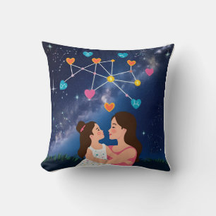Zodiac Mama Pillow: Gelinkte sterrenbeelden Kussen