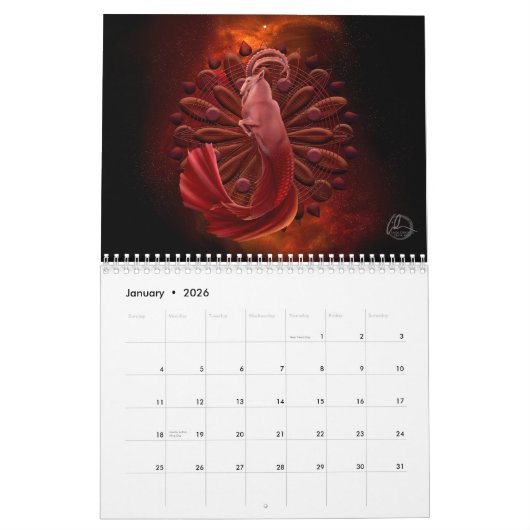 Zodiac Mandala Calendar Kalender (Jan 2026)