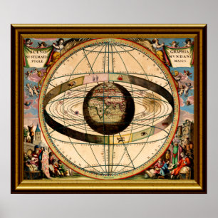 Zodiac-Map-1-W-Lijst Poster