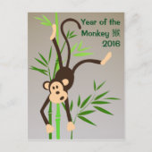 Zodiac Monkey briefkaart (Voorkant)