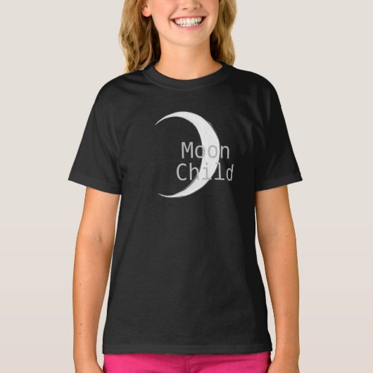 Zodiac Moon Child Crescent Moon T-shirt (Voorkant)