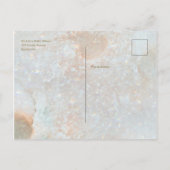 Zodiac Moon Ice Blue Celestial Gold Briefkaart (Achterkant)