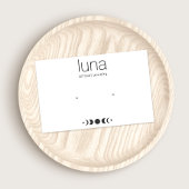 Zodiac Moon Phase Horizontale Oorring Display Visitekaartje